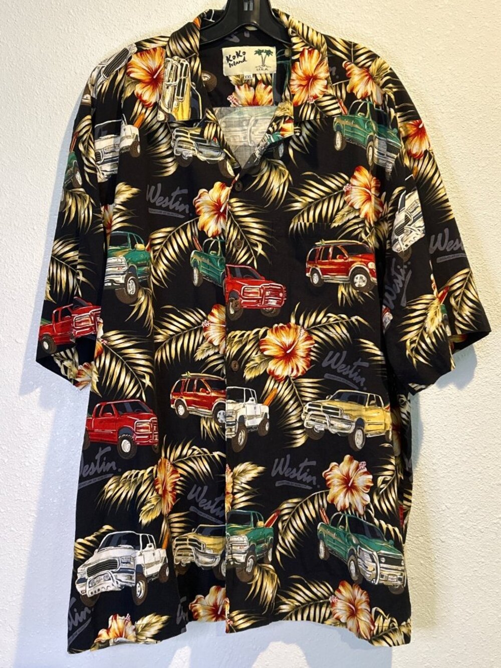 Koko Island Hawaiian Loop Floral Aloha Shirt Men's  XXL USA Westin Cars